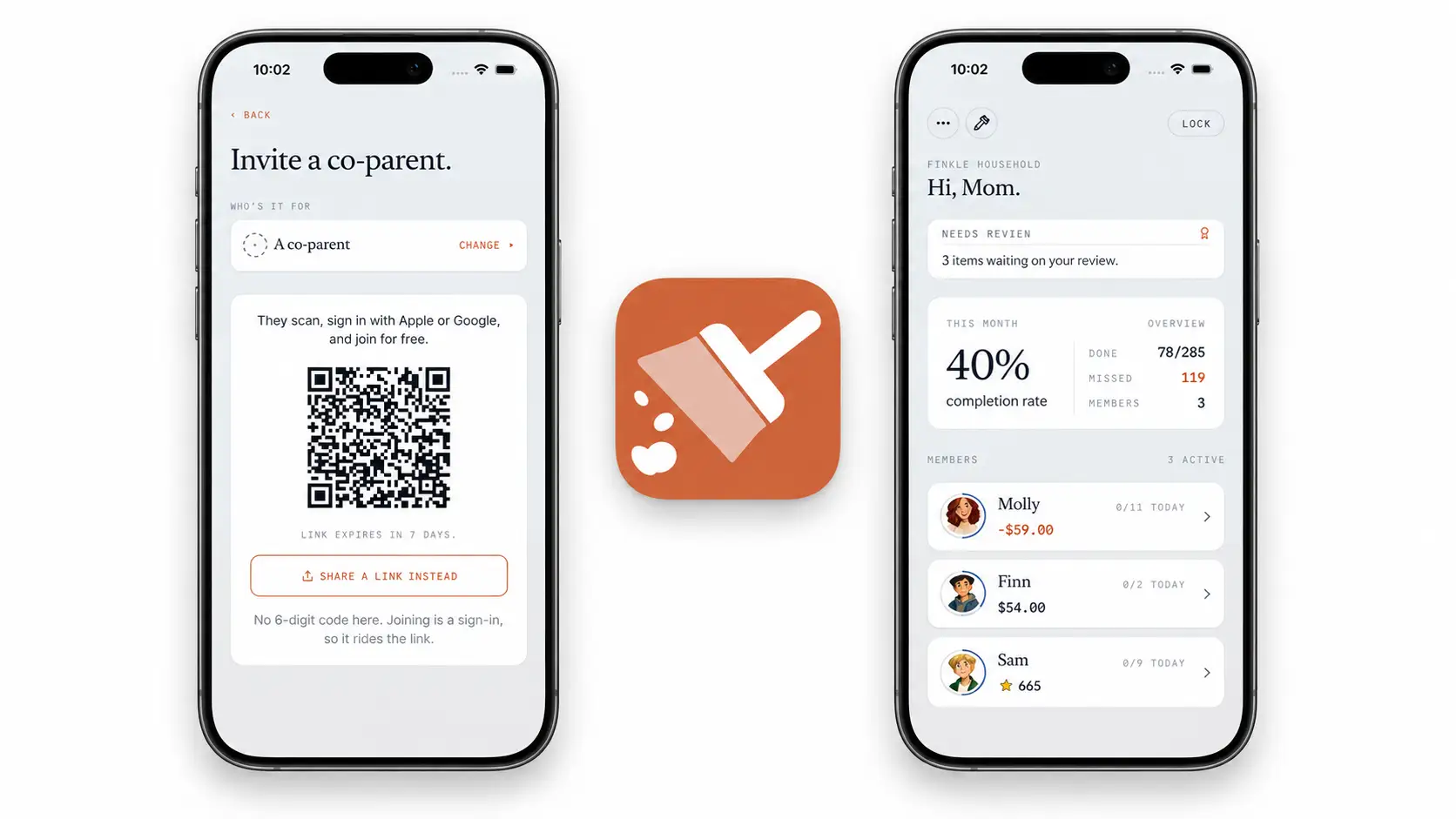 Invite a Co-Parent to Xtra Hands for Free